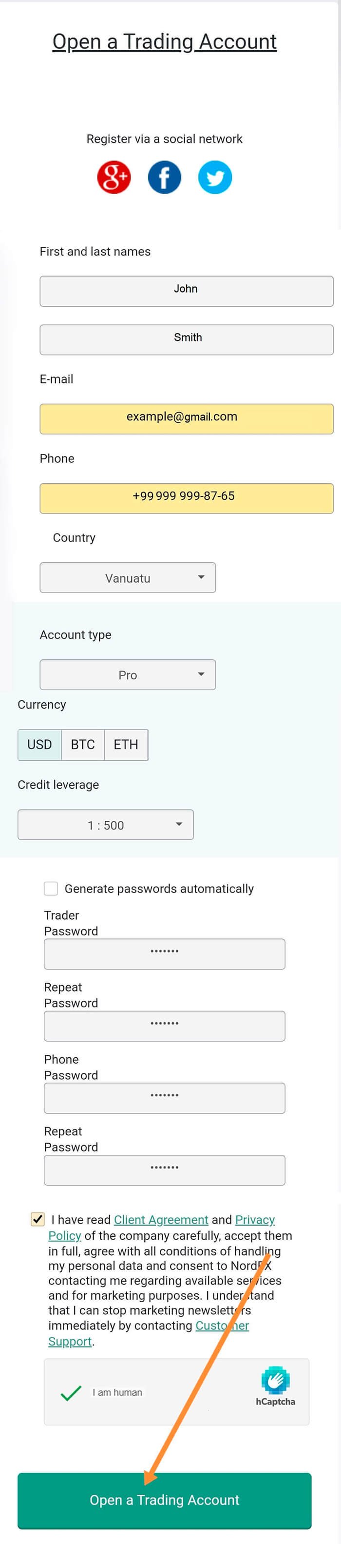 Fig. 3 - Registration Form_ID